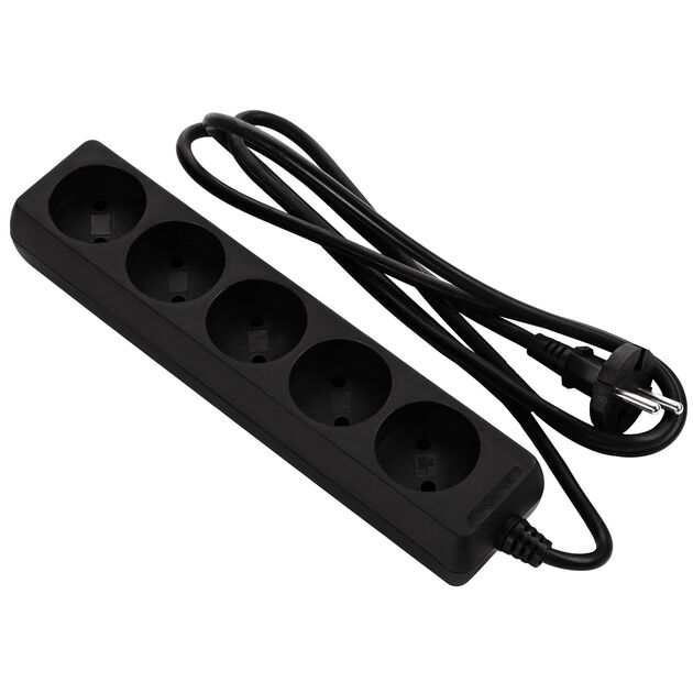 2E Мережевий подовжувач 5XCEE7/17, 2G*1.0мм, 1.5м, black, фото  | SNABZHENIE.com.ua