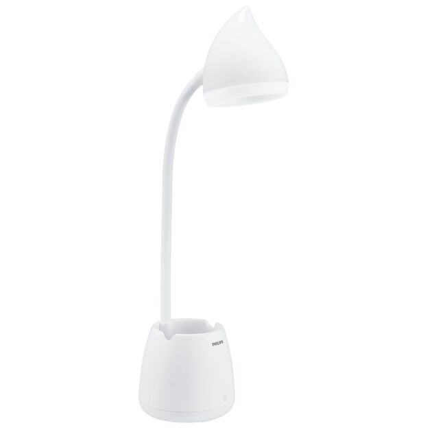 Philips Лампа настільна з акумулятором Hat 4.5Вт 3000/4000/5700K 1800мАг USB-A білий, фото  | SNABZHENIE.com.ua