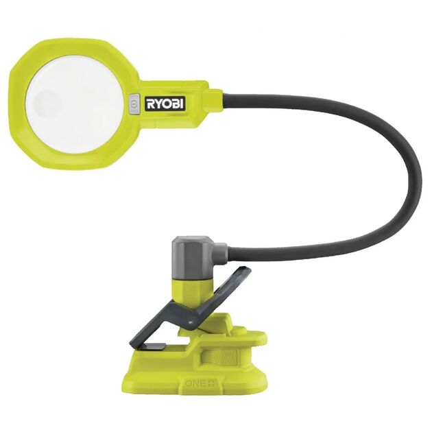 Ryobi Ліхтар RML18-0, 18В ONE+, 500лм, 2 режими,гнучка штанга, збільшувальналінза 86мм (без АКБ та ЗП), фото  | SNABZHENIE.com.ua
