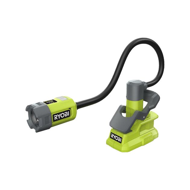 Ryobi Ліхтар RLCF18-0, 18В ONE+, 400лм, 2 режими, гнучка штанга, фокусування лінзи (без АКБ та ЗП), фото , зображення 5 | SNABZHENIE.com.ua Ryobi Ліхтар RLCF18-0, 18В ONE+, 400лм, 2 режими, гнучка штанга, фокусування лінзи (без АКБ та ЗП), фото , зображення 5 | SNABZHENIE.com.ua