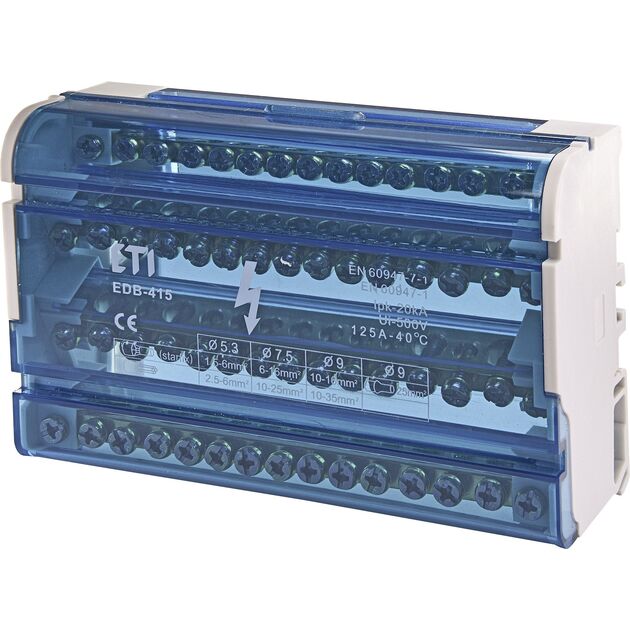 ETI Блок розподільчий  EDB-415 4p, 3L+PE/N, 125A, фото  | SNABZHENIE.com.ua