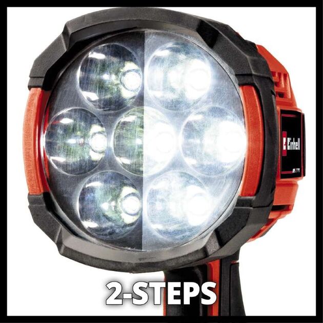 Einhell Ліхтар TE-CL 18/2500 LiAC - Solo акум., PXC, 2500 лм, 18В, 6500 К, 7 LED, 18/12В, 0.6 кг (без АКБ і ЗП), фото , изображение 6 | SNABZHENIE.com.ua Einhell Ліхтар TE-CL 18/2500 LiAC - Solo акум., PXC, 2500 лм, 18В, 6500 К, 7 LED, 18/12В, 0.6 кг (без АКБ і ЗП), фото , изображение 6 | SNABZHENIE.com.ua