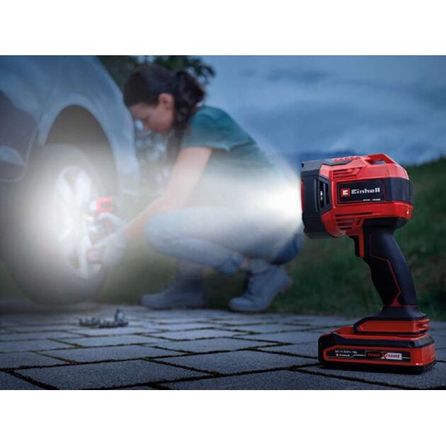 Einhell Ліхтар TE-CL 18/2500 LiAC - Solo акум., PXC, 2500 лм, 18В, 6500 К, 7 LED, 18/12В, 0.6 кг (без АКБ і ЗП), фото , изображение 3 | SNABZHENIE.com.ua Einhell Ліхтар TE-CL 18/2500 LiAC - Solo акум., PXC, 2500 лм, 18В, 6500 К, 7 LED, 18/12В, 0.6 кг (без АКБ і ЗП), фото , изображение 3 | SNABZHENIE.com.ua