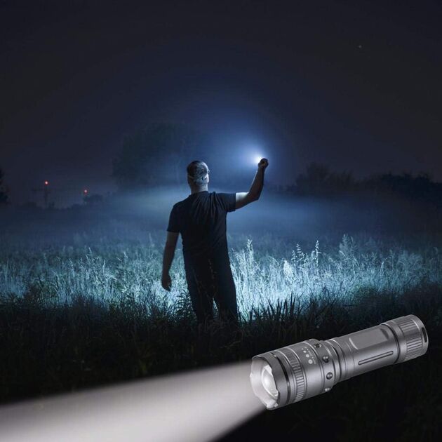 HAMA Ліхтар ручний на батарейках Ultra Pro LED Torch, AAAx4, 1000лм, 10Вт, LED, 4 функції освітлення, чорний, фото , изображение 3 | SNABZHENIE.com.ua HAMA Ліхтар ручний на батарейках Ultra Pro LED Torch, AAAx4, 1000лм, 10Вт, LED, 4 функції освітлення, чорний, фото , изображение 3 | SNABZHENIE.com.ua