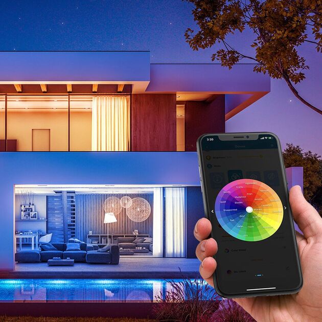 Govee Стрічка світлодіодна розумна H6110 RGB Smart Wi-Fi + Bluetooth LED Strip Lights 10м Білий, фото , зображення 9 | SNABZHENIE.com.ua Govee Стрічка світлодіодна розумна H6110 RGB Smart Wi-Fi + Bluetooth LED Strip Lights 10м Білий, фото , зображення 9 | SNABZHENIE.com.ua
