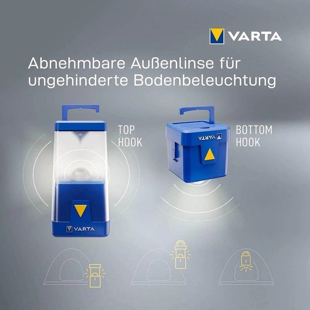 VARTA Ліхтар кемпінговий Ambiance L20, IP54, до 400 люмен, до 300 годин роботи, 6хАА, фото , изображение 5 | SNABZHENIE.com.ua VARTA Ліхтар кемпінговий Ambiance L20, IP54, до 400 люмен, до 300 годин роботи, 6хАА, фото , изображение 5 | SNABZHENIE.com.ua