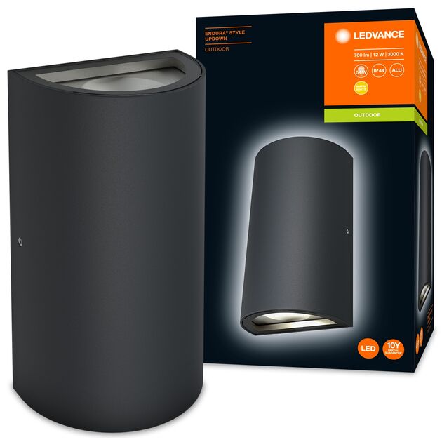 LEDVANCE Фасадний світильник LED ENDURA STYLE UPDOWN 12W, 3000К, чорний, фото , изображение 4 | SNABZHENIE.com.ua LEDVANCE Фасадний світильник LED ENDURA STYLE UPDOWN 12W, 3000К, чорний, фото , изображение 4 | SNABZHENIE.com.ua