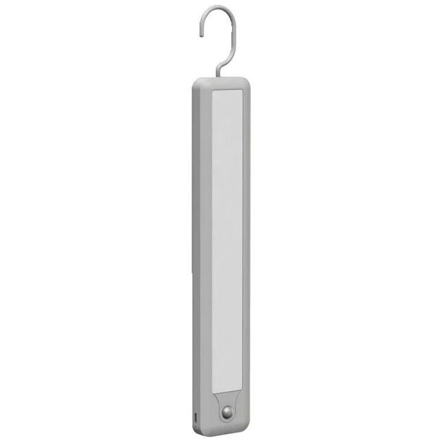 LEDVANCE Світильник з акумулятором підвісний LINEARLED MOBILE HANGER 2.35Вт 4000К 120Лм 2200мА•год датчик руху USB-A > USB-C, сірий, фото  | SNABZHENIE.com.ua