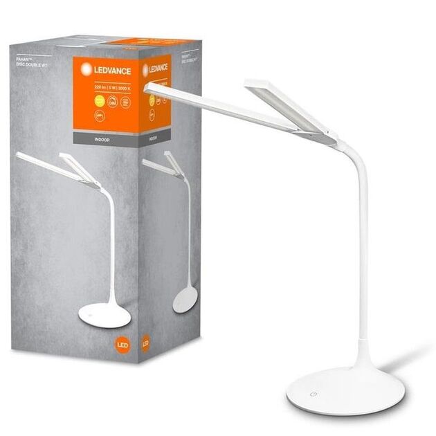 LEDVANCE Лампа настільна з акумулятором Panan Disc Double 5Вт 3000К 2200мАг USB-A білий, фото , изображение 5 | SNABZHENIE.com.ua LEDVANCE Лампа настільна з акумулятором Panan Disc Double 5Вт 3000К 2200мАг USB-A білий, фото , изображение 5 | SNABZHENIE.com.ua