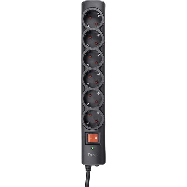 Trust Мережевий фільтр Surge Guard 6XSchuko 1.8м Black, фото , изображение 3 | SNABZHENIE.com.ua Trust Мережевий фільтр Surge Guard 6XSchuko 1.8м Black, фото , изображение 3 | SNABZHENIE.com.ua