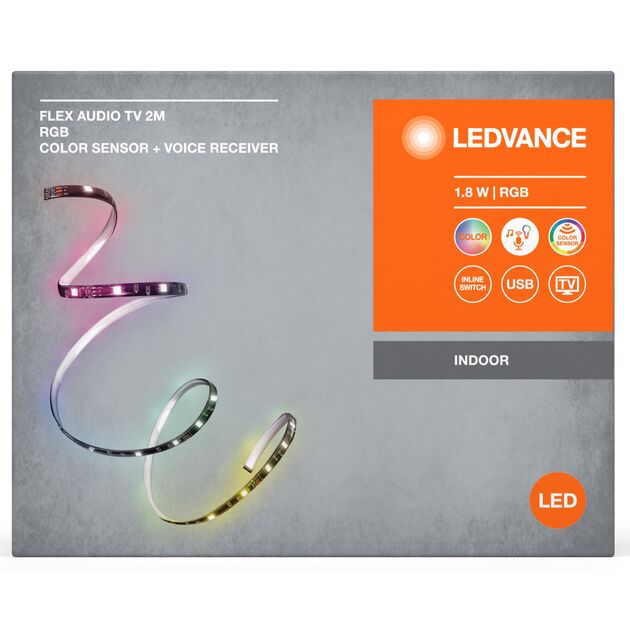 LEDVANCE Стрічка світлодіодна FLEX AUDIO TV 1,8W, 2M RGB COLORSEN USB, фото , изображение 5 | SNABZHENIE.com.ua LEDVANCE Стрічка світлодіодна FLEX AUDIO TV 1,8W, 2M RGB COLORSEN USB, фото , изображение 5 | SNABZHENIE.com.ua