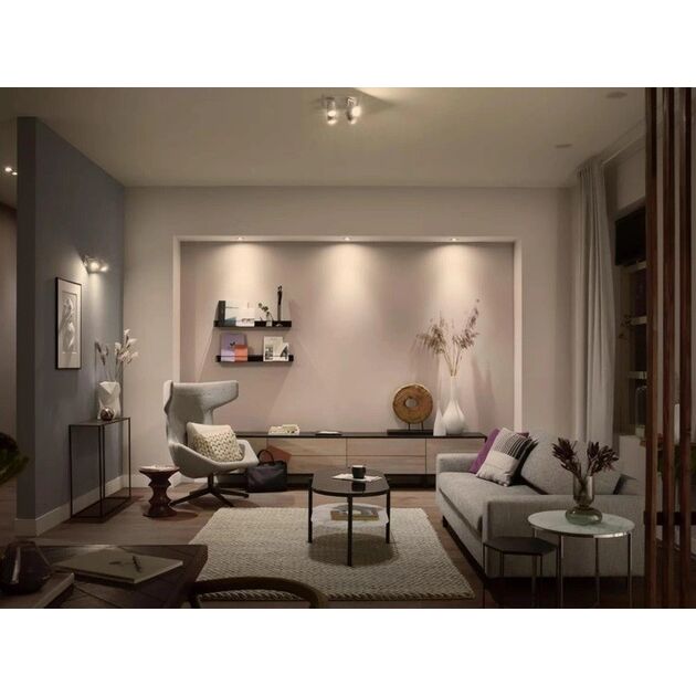 Philips Hue Лампа розумна GU10, 5W(50Вт), 2200K-6500K, Tunable white, ZigBee, Bluetooth, димування, фото , зображення 5 | SNABZHENIE.com.ua