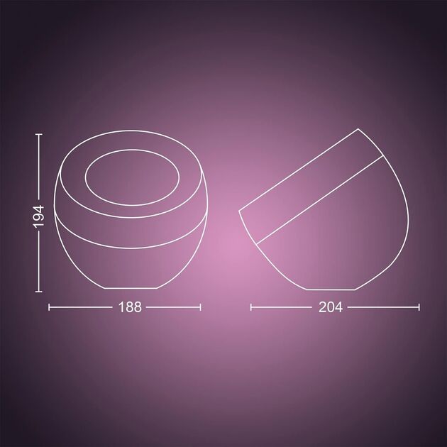 Philips Hue Настільний світильник розумний  Iris, 2000K-6500K, RGB, ZigBee, Bluetooth, димування, золотий, фото , зображення 6 | SNABZHENIE.com.ua