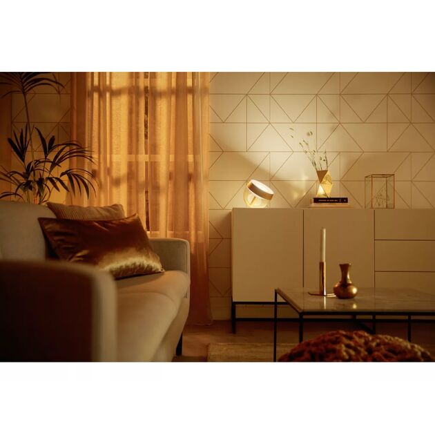 Philips Hue Настільний світильник розумний  Iris, 2000K-6500K, RGB, ZigBee, Bluetooth, димування, золотий, фото , зображення 7 | SNABZHENIE.com.ua