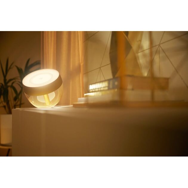 Philips Hue Настільний світильник розумний  Iris, 2000K-6500K, RGB, ZigBee, Bluetooth, димування, золотий, фото , зображення 8 | SNABZHENIE.com.ua