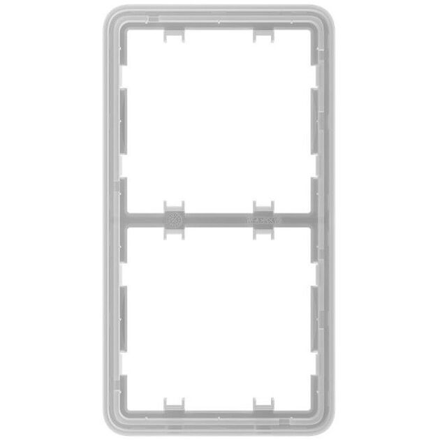 Ajax Рамка для вимикача на 2 секції Frame 2 seats for LightSwitch Vertical, фото  | SNABZHENIE.com.ua