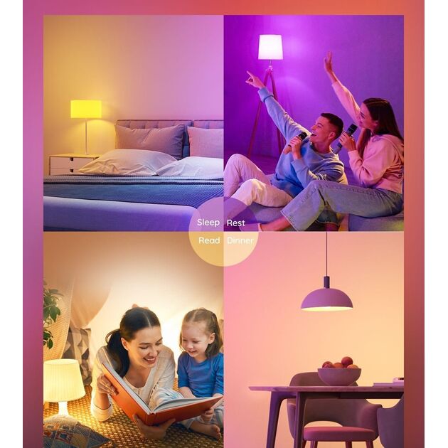 Govee Лампа розумна H6004, E27, 8W, 800Lm, RGB, WI-FI/Bluetooth, білий, фото , изображение 10 | SNABZHENIE.com.ua Govee Лампа розумна H6004, E27, 8W, 800Lm, RGB, WI-FI/Bluetooth, білий, фото , изображение 10 | SNABZHENIE.com.ua