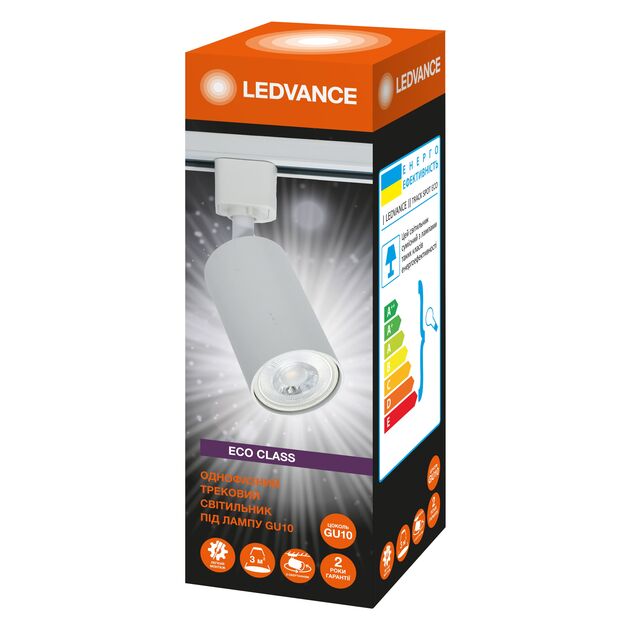 LEDVANCE Світильник трековий ECO GU10 білий, фото , изображение 3 | SNABZHENIE.com.ua LEDVANCE Світильник трековий ECO GU10 білий, фото , изображение 3 | SNABZHENIE.com.ua
