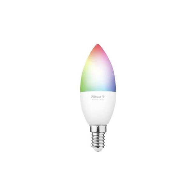 Trust Лампа розумна E14 470 Lumen, 1800-6500k, RGBCW, білий, фото  | SNABZHENIE.com.ua