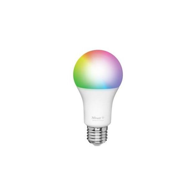 Trust Лампа розумна E27 470 Lumen, 1800-6500k, RGBCW, білий, фото  | SNABZHENIE.com.ua