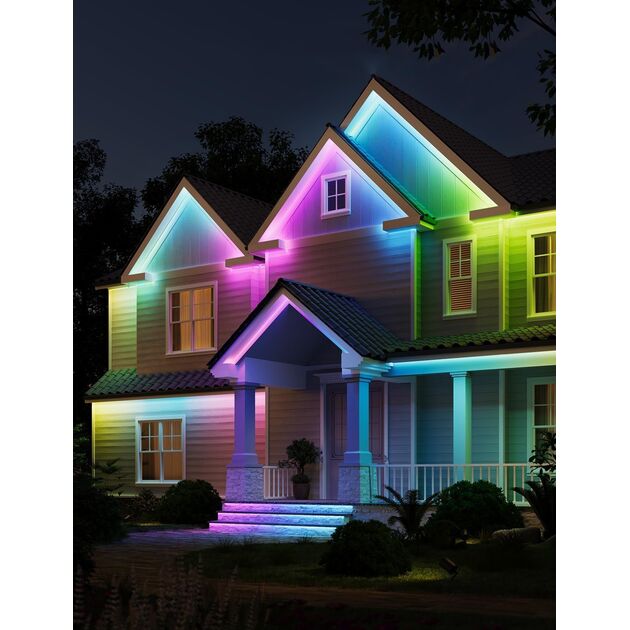 Govee Стрічка світлодіодна розумна H70A1 Phantasy Outdoor LED, 10м, RGBICWW, WI-FI/Bluetooth, білий, фото , изображение 4 | SNABZHENIE.com.ua Govee Стрічка світлодіодна розумна H70A1 Phantasy Outdoor LED, 10м, RGBICWW, WI-FI/Bluetooth, білий, фото , изображение 4 | SNABZHENIE.com.ua