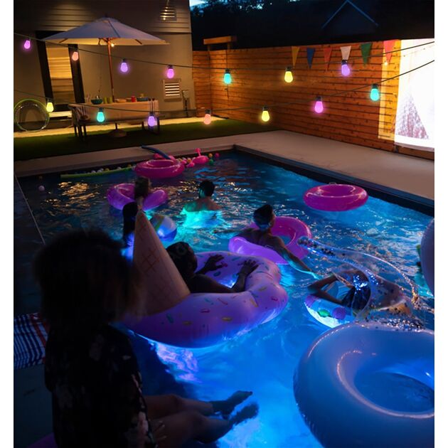 Govee Набір світодіоних ламп H7020 LEB Bulb String Lights, 15м, RGBIC/Warm White, WI-FI/Bluetooth, чорний, фото , зображення 4 | SNABZHENIE.com.ua