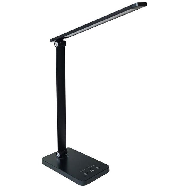 LEDVANCE Лампа настольная Panan DISK FOLD SQ 6.5W 3000К 4000К 6500К с димером черная, фото  | SNABZHENIE.com.ua