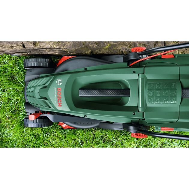 Bosch Газонокосарка мережева UniversalRotak 34-405 1300Вт 34см 40л 27-50мм 11кг, фото , зображення 6 | SNABZHENIE.com.ua Bosch Газонокосарка мережева UniversalRotak 34-405 1300Вт 34см 40л 27-50мм 11кг, фото , зображення 6 | SNABZHENIE.com.ua