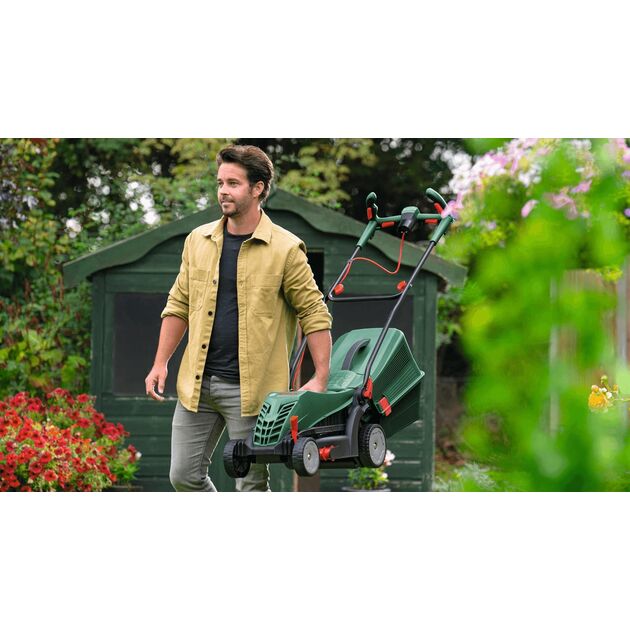 Bosch Газонокосарка мережеваUniversalRotak 37-555 1400Вт 37см 40л 27-50мм 15.5кг, фото , зображення 3 | SNABZHENIE.com.ua Bosch Газонокосарка мережеваUniversalRotak 37-555 1400Вт 37см 40л 27-50мм 15.5кг, фото , зображення 3 | SNABZHENIE.com.ua