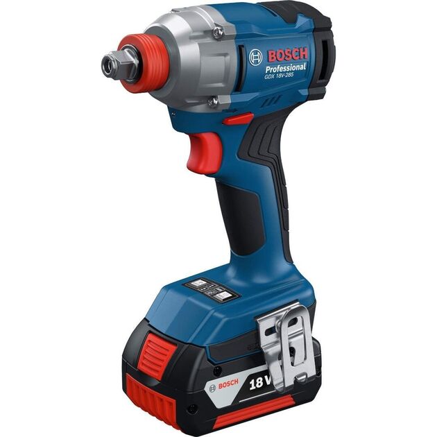 Bosch Гайковерт ударний GDX 18V-285 18В 2x4А·год до 3600об·хв 285Нм квадрат 1/2" ЗП кейс 1.1кг, фото , изображение 2 | SNABZHENIE.com.ua Bosch Гайковерт ударний GDX 18V-285 18В 2x4А·год до 3600об·хв 285Нм квадрат 1/2" ЗП кейс 1.1кг, фото , изображение 2 | SNABZHENIE.com.ua
