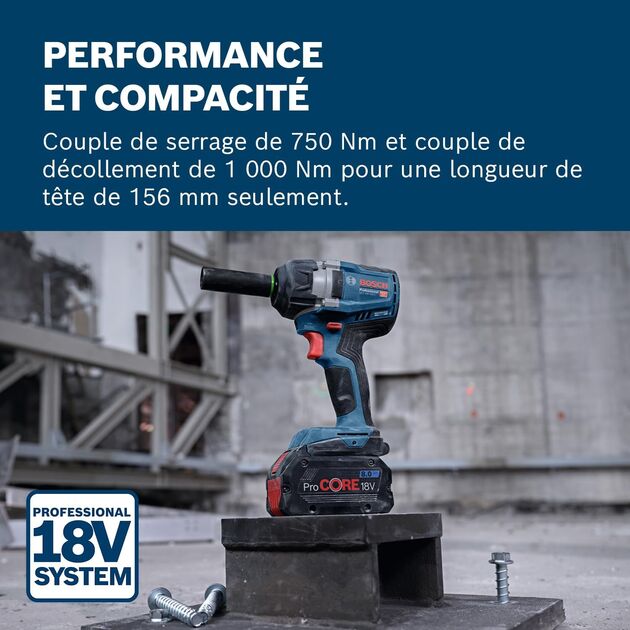 Bosch Гайковерт ударний Bosch GDS 18V-750C 18В до 3000об·хв 270/380/750Нм квадрат 1/2" 1.7кг без АКБ та ЗП, фото , зображення 4 | SNABZHENIE.com.ua Bosch Гайковерт ударний Bosch GDS 18V-750C 18В до 3000об·хв 270/380/750Нм квадрат 1/2" 1.7кг без АКБ та ЗП, фото , зображення 4 | SNABZHENIE.com.ua