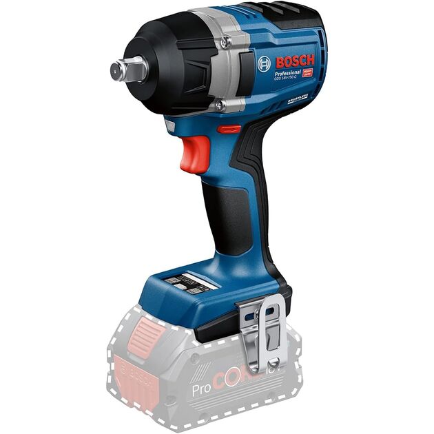Bosch Гайковерт ударний Bosch GDS 18V-750C 18В до 3000об·хв 270/380/750Нм квадрат 1/2" 1.7кг без АКБ та ЗП, фото , зображення 2 | SNABZHENIE.com.ua Bosch Гайковерт ударний Bosch GDS 18V-750C 18В до 3000об·хв 270/380/750Нм квадрат 1/2" 1.7кг без АКБ та ЗП, фото , зображення 2 | SNABZHENIE.com.ua