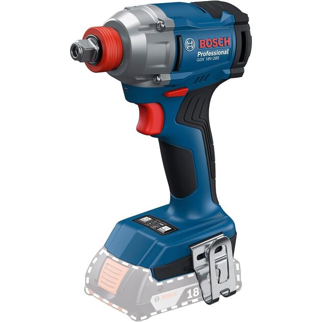 Bosch Гайковерт ударний Bosch GDX 18V-285 18В до 3600об·хв 285Нм квадрат 1/2" ЗП 1.1кг, фото , изображение 2 | SNABZHENIE.com.ua