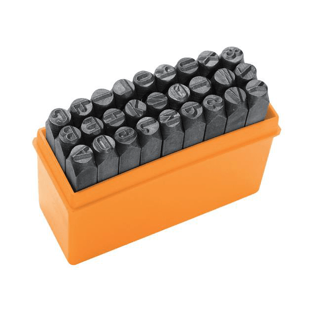 Tolsen Літери для штампування, набір 27шт, латинські літери, 3х57мм, HRC 48-52, фото , изображение 2 | SNABZHENIE.com.ua