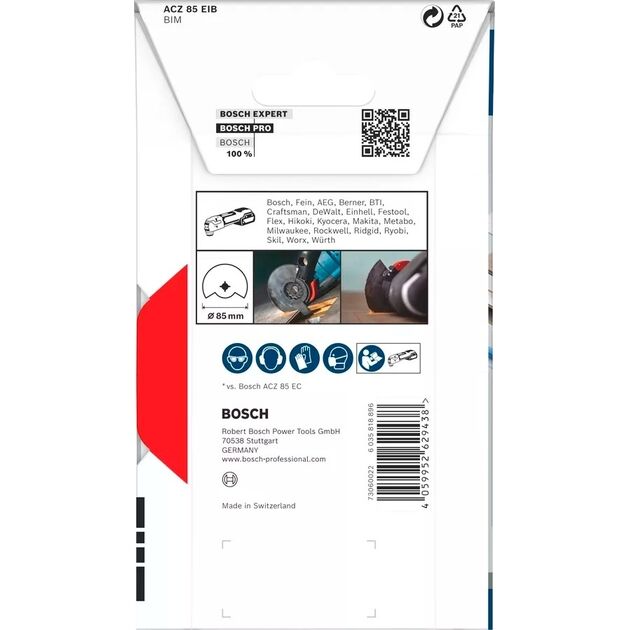 Bosch Диск пиляльний сегментований PRO StarlockBIM Wood Met ACZ85EB, фото , изображение 10 | SNABZHENIE.com.ua