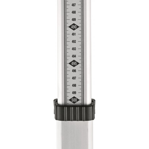 Bosch Рейка вимірювальна телескопічна GR 500 алюмінієва для оптичних нівелірів 125-500см 5 секцій, фото , зображення 7 | SNABZHENIE.com.ua