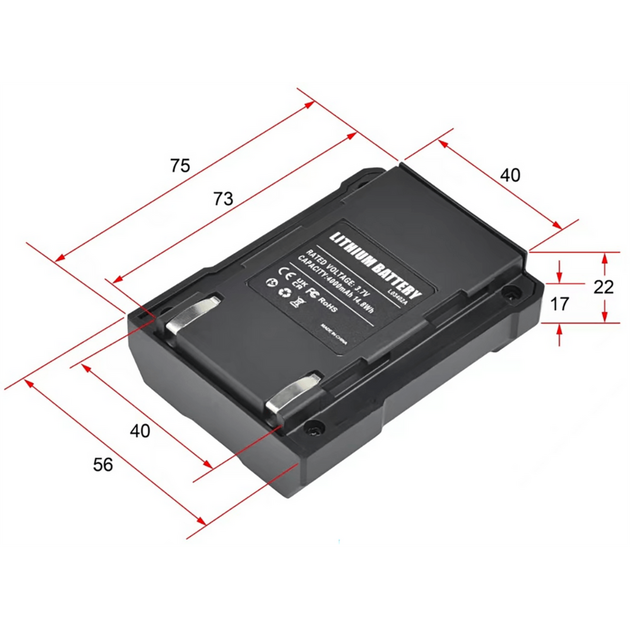 Акумулятор до YT-30419 YATO Li-Ion 3.7 V, ємність- 4 АГод [100], фото  | SNABZHENIE.com.ua