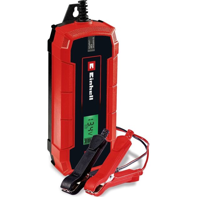 Einhell Зарядний пристрій CE-BC 5 M, 12В, 3-120Аг, макс 5А, LiFePO4, фото  | SNABZHENIE.com.ua