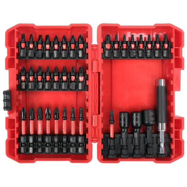 Набір насадок викруткових ударних YATO шліци: пл, PH, PZ, Torx, торц 6,8,10 з тримачем 1/4", 37елем., фото  | SNABZHENIE.com.ua
