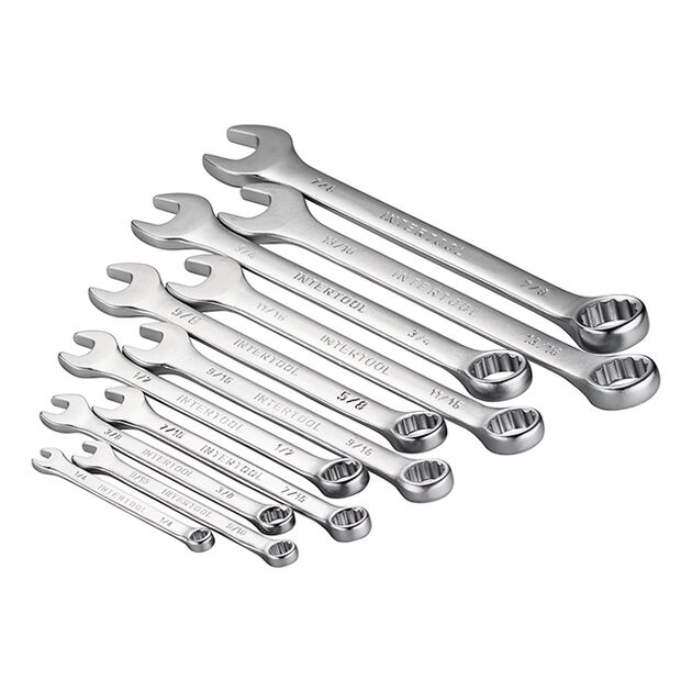 Набір ключів комбінованих 22 од. дюймових 11 од метричних 11 од, фото , изображение 7 | SNABZHENIE.com.ua