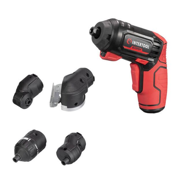 Викрутка акумуляторна, 4V, 5 Nm, літій-іон, 1.5 Ач, 200 об/хв, 4 насадки + біти, кейс, фото , зображення 2 | SNABZHENIE.com.ua Викрутка акумуляторна, 4V, 5 Nm, літій-іон, 1.5 Ач, 200 об/хв, 4 насадки + біти, кейс, фото , зображення 2 | SNABZHENIE.com.ua