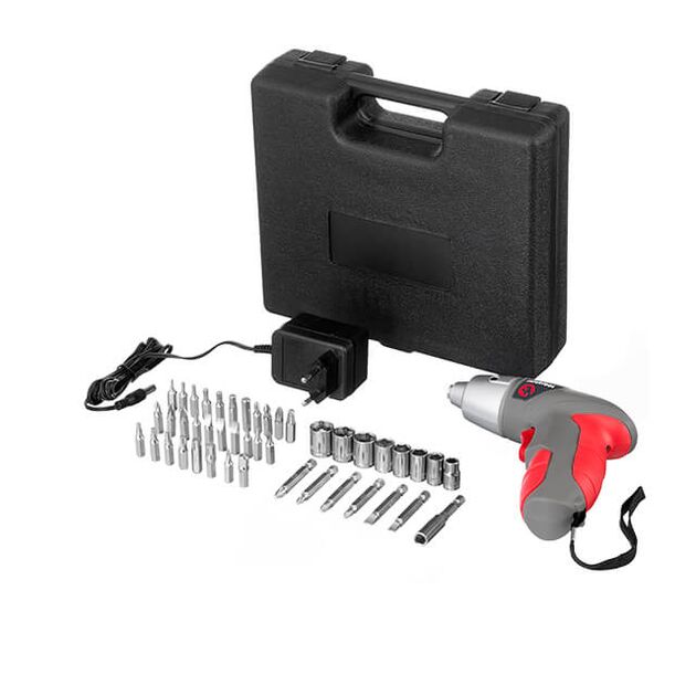 Викрутка акумуляторна 3.6V, NiCd, кейс+насадки, фото , зображення 2 | SNABZHENIE.com.ua Викрутка акумуляторна 3.6V, NiCd, кейс+насадки, фото , зображення 2 | SNABZHENIE.com.ua