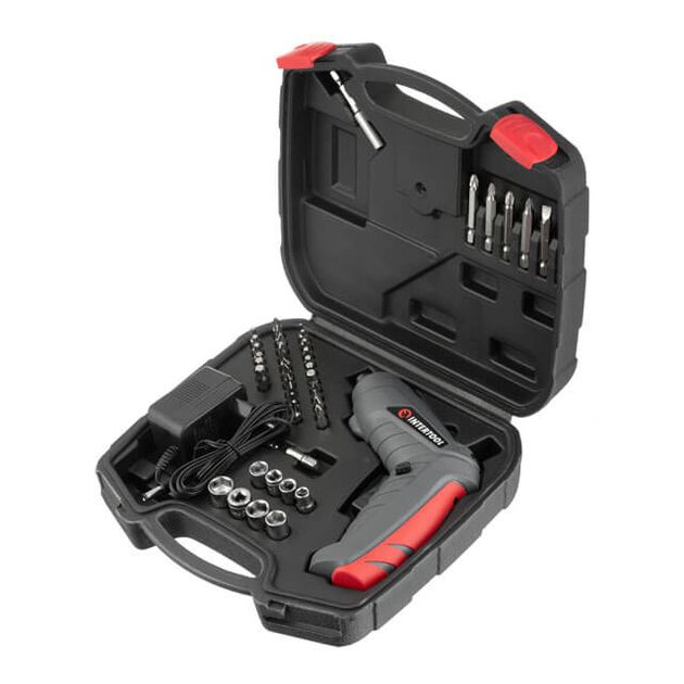 Викрутка акумуляторна 3.6V, NiCd, поворотна рукоятка, кейс+насадки, фото , зображення 7 | SNABZHENIE.com.ua Викрутка акумуляторна 3.6V, NiCd, поворотна рукоятка, кейс+насадки, фото , зображення 7 | SNABZHENIE.com.ua