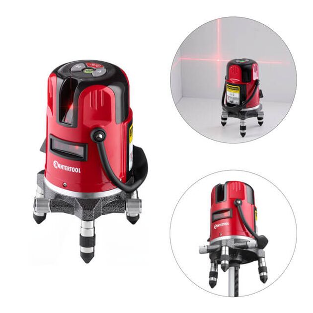 Рівень лазерний 2 лазерні головки, червоний лазер, фото , изображение 3 | SNABZHENIE.com.ua