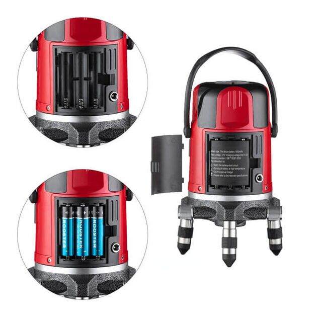 Рівень лазерний 2 лазерні головки, червоний лазер, фото , изображение 4 | SNABZHENIE.com.ua