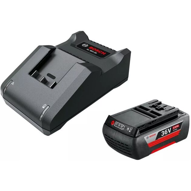 Bosch Набір акумулятора та зарядного пристрою GBA 36V 2.0Ah, ЗП AL 36V-20, фото  | SNABZHENIE.com.ua
