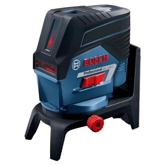 Bosch Нівелір лазерний GCL2-50C+RM2+BT150 до 10м, ±0.3мм/м, 4AAx1.5В, IP54, штативі, чохол, мішеннь, 0.6кг, фото  | SNABZHENIE.com.ua