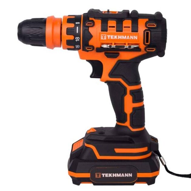 TEKHMANN Шурупокрут-дриль акумуляторний TCD-21/2 DFR 21В 2х2А·год 28Нм 350·1500об·хв 1.4кг, фото , изображение 3 | SNABZHENIE.com.ua TEKHMANN Шурупокрут-дриль акумуляторний TCD-21/2 DFR 21В 2х2А·год 28Нм 350·1500об·хв 1.4кг, фото , изображение 3 | SNABZHENIE.com.ua