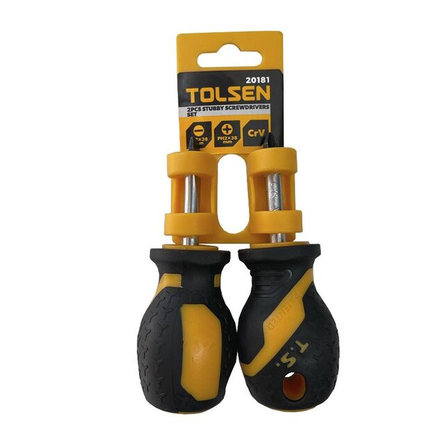 Tolsen Викрутки набір 2шт, SL,PH2, 38мм, фото , изображение 3 | SNABZHENIE.com.ua