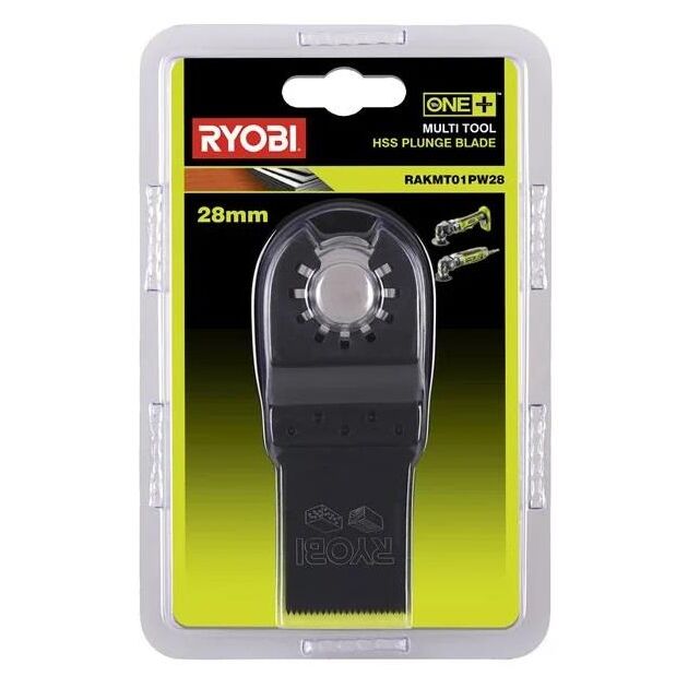 Ryobi Полотно пиляльне занурювальне для багатофункціонального інструменту Ryobi RAKMT01PW28 HSS 28мм, фото , зображення 2 | SNABZHENIE.com.ua